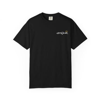Skeleton Hand Holding Red Rose Graphic Tee