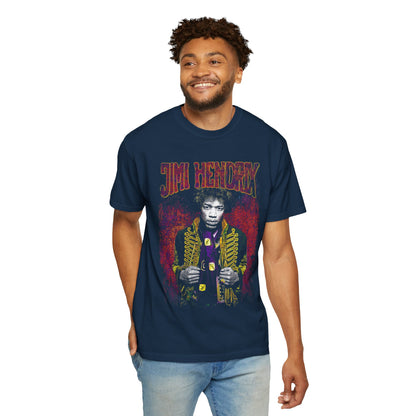 Jim Retro Rock Portrait T-Shirt — Vintage Psychedelic Band Graphic