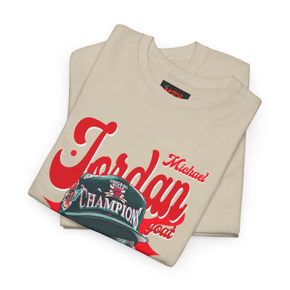 Jordan Champion Tee — Vintage Michael Jordan 6x Finals MVP Basketball Shirt