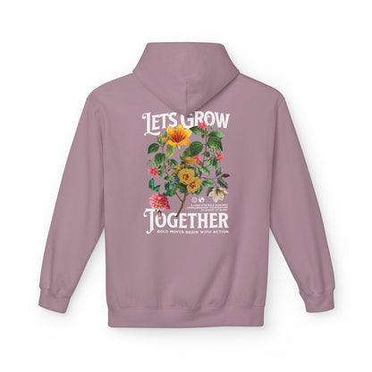 Lets Grow Together Floral Hoodie
