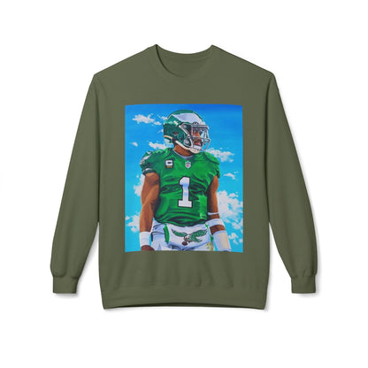 Jalen Hurts Athletic Art Fleece Crewneck Sweatshirt
