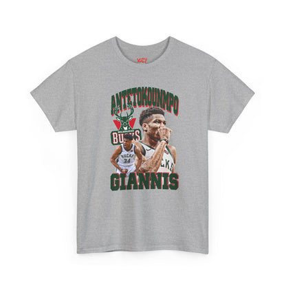 Giannis Antetokounmpo Unisex Heavy Cotton Tee - Basketball Fan Apparel
