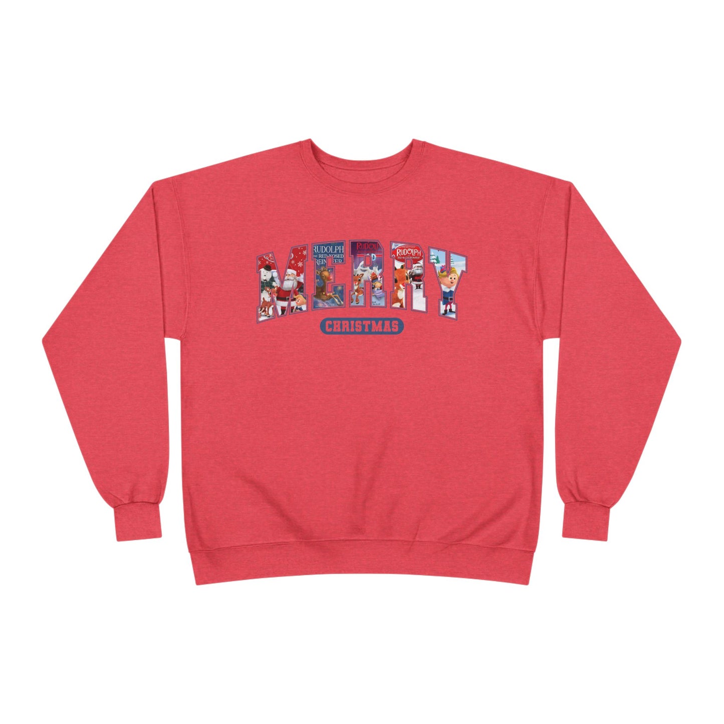 Merry Christmas Crewneck Sweatshirt — Festive Holiday Graphic Pullover