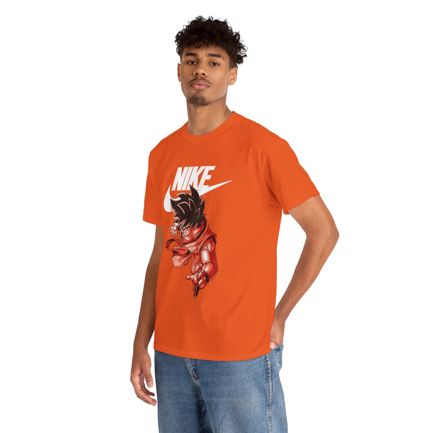 Nike x Anime Kid Graphic Tee — Retro Goku-Inspired Streetwear