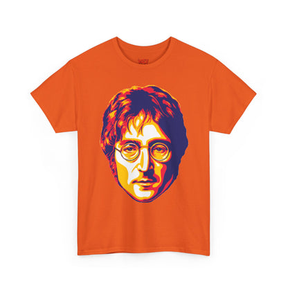 John Graphic Portrait Tee — Retro Psychedelic Face Design