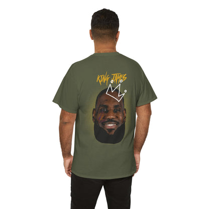 'King'  James Crown Face T-shirt