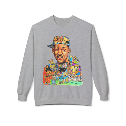 Retro ’90s Cartoon Portrait Crewneck Sweatshirt