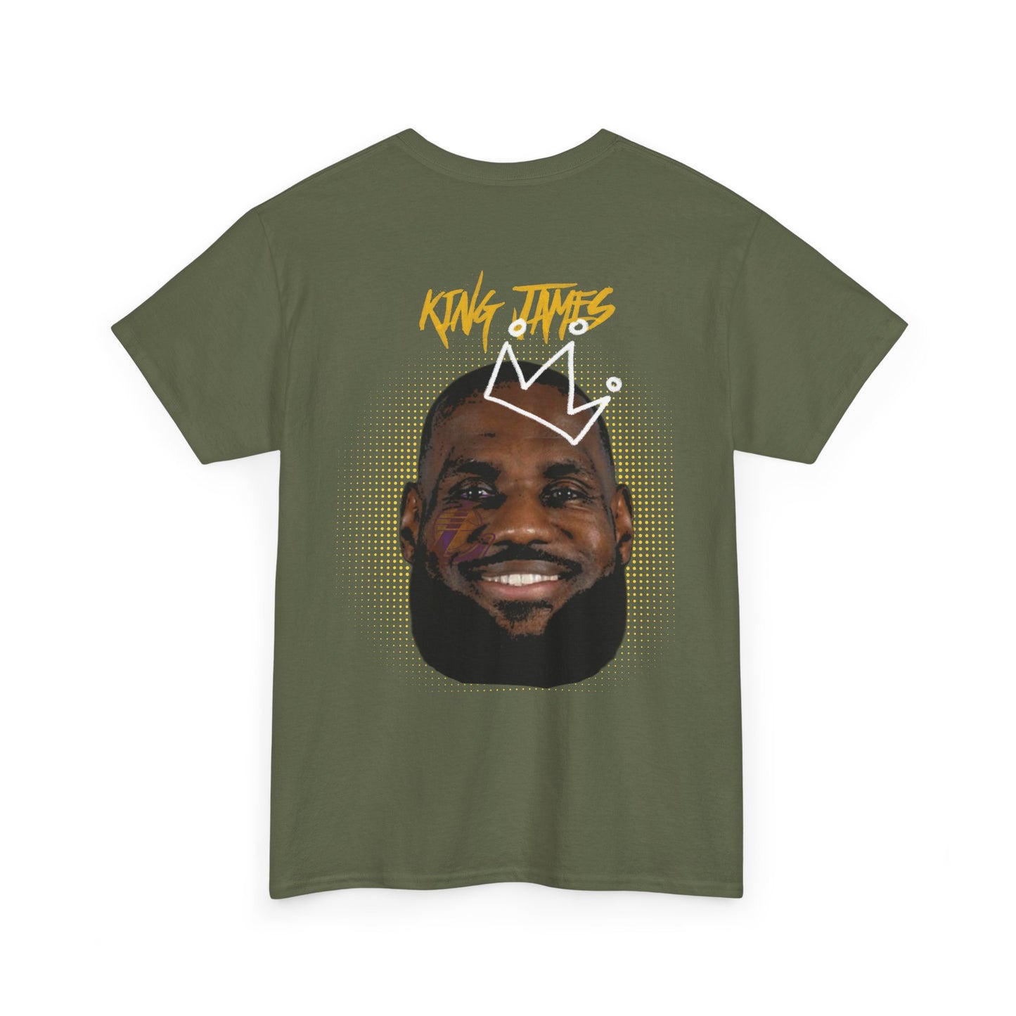 'King'  James Crown Face T-shirt