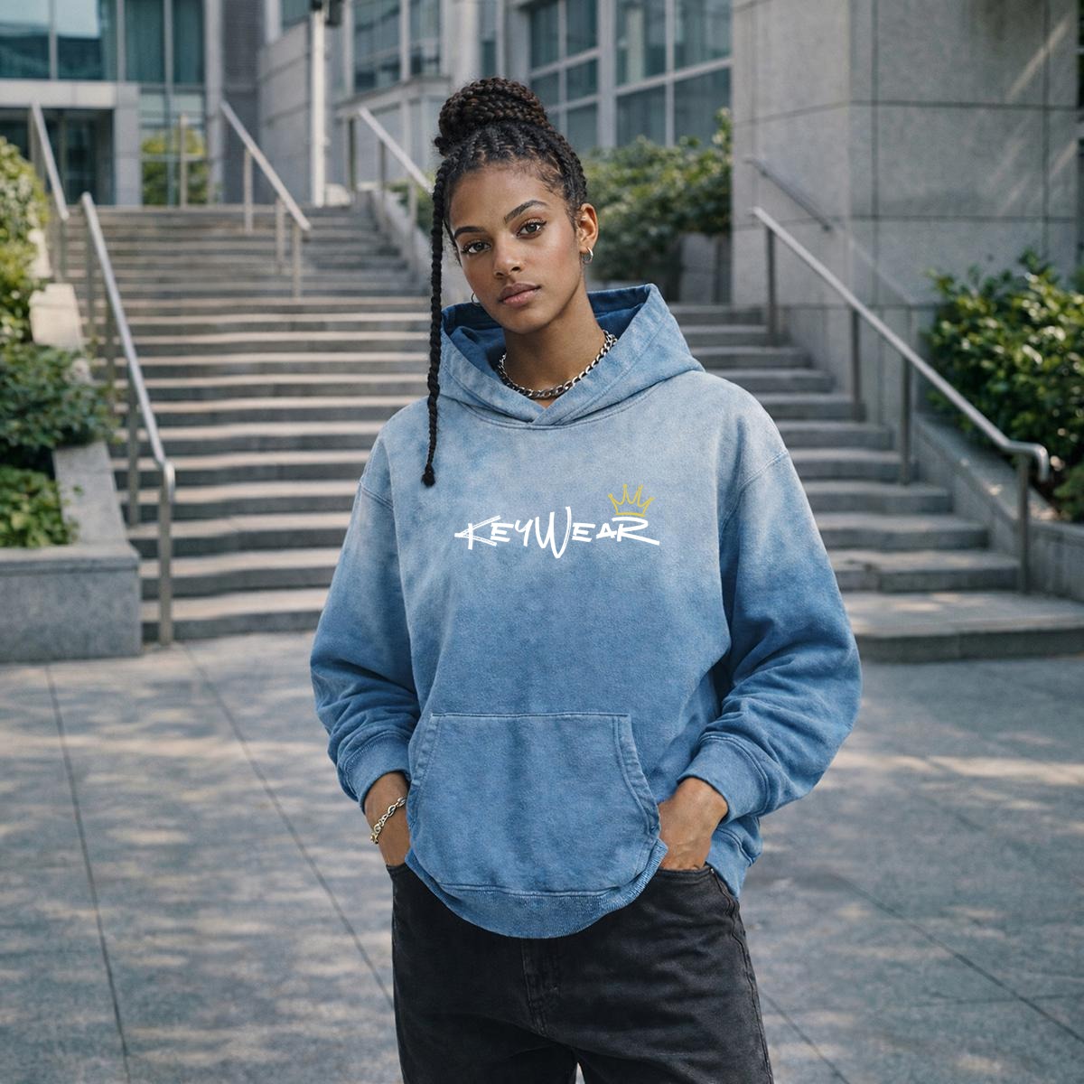KeyWear Vintage Pullover Hoodie