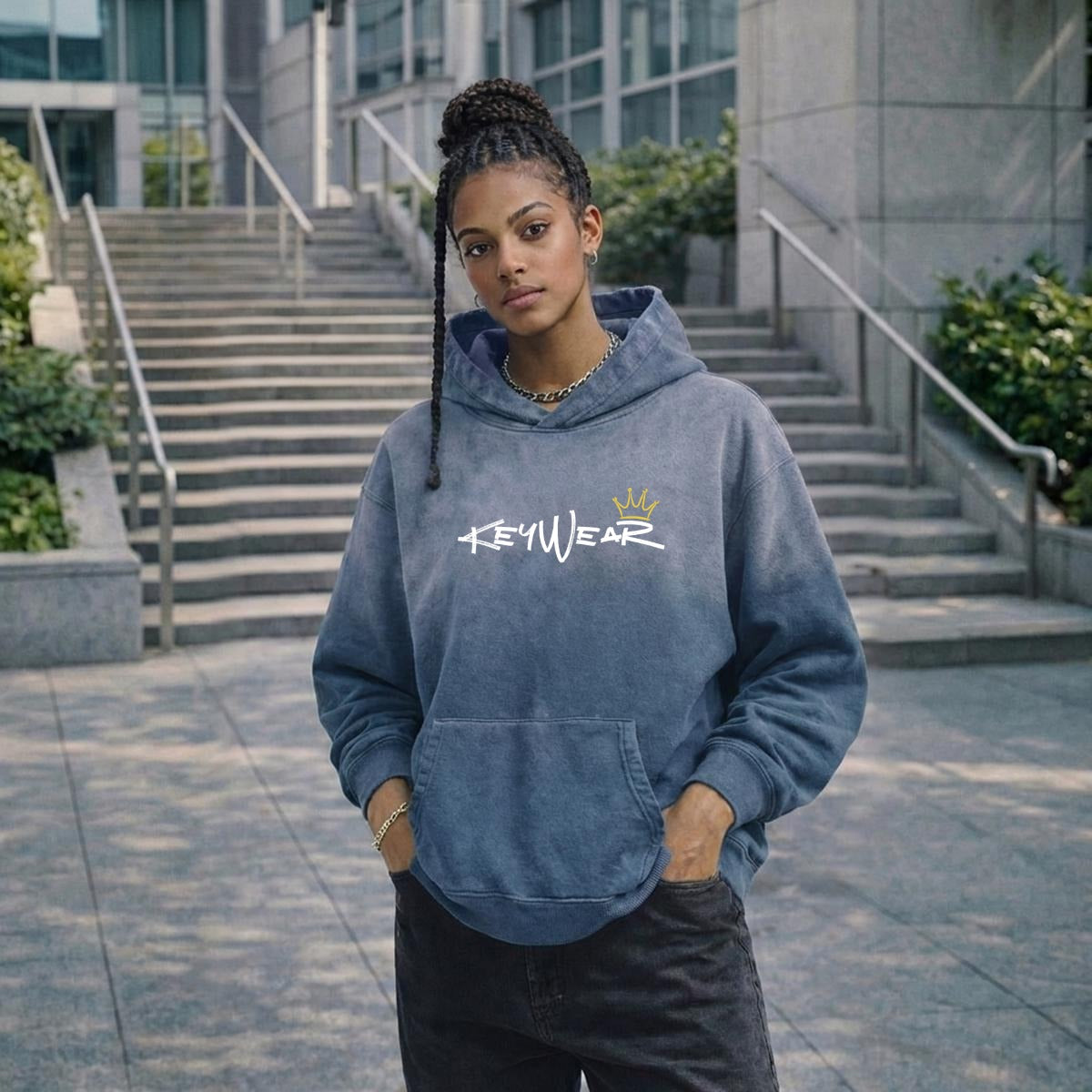 KeyWear Vintage Pullover Hoodie